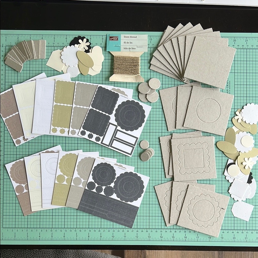 Stampin’ Up! Neutral embellishments stickers die cuts